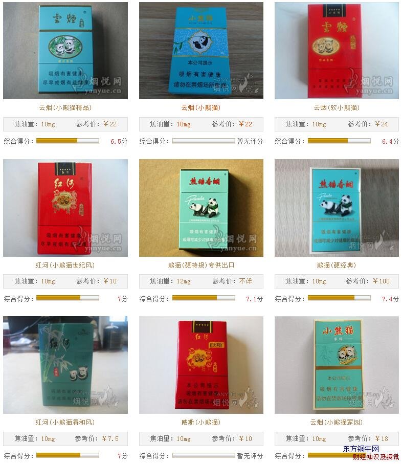 熊猫细支35元